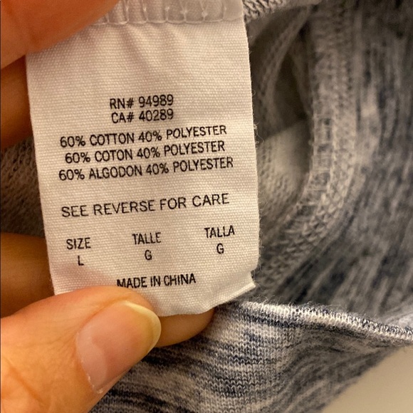 Chicago Bears Gray and Navy Zip-Up Hoodie w/Shimmering Graphic NFL Team Apparel - Picture 5 of 5